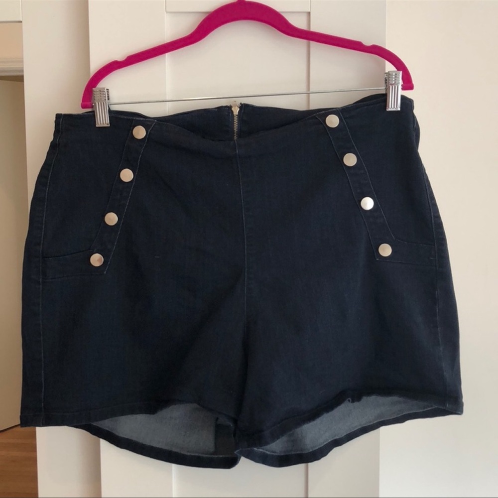 Nautical High Waisted Shorts
